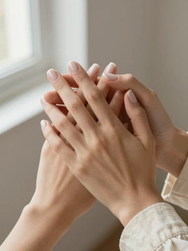Sheer White Nails for a Natural Look