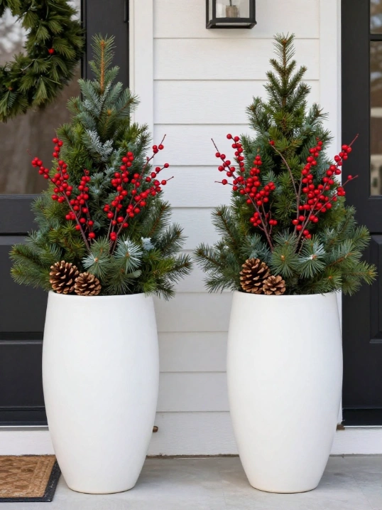 Winter Planter Ideas for Your Front Porch