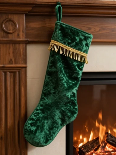 Elegant Velvet Christmas Stocking Ideas