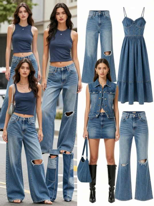 The Return of Denim: From Baggy to Extra Short
