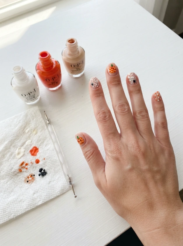 Simple Halloween Nails for Beginners