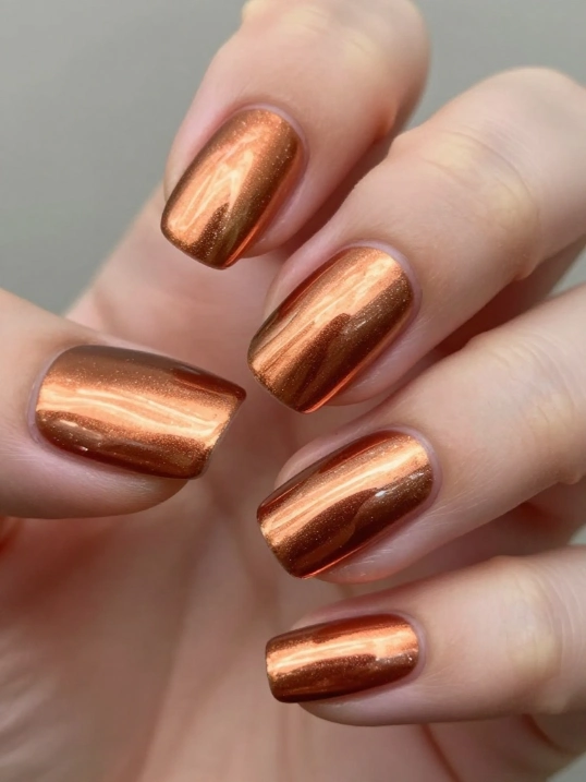 Chrome October Nail Ideas for 2026
