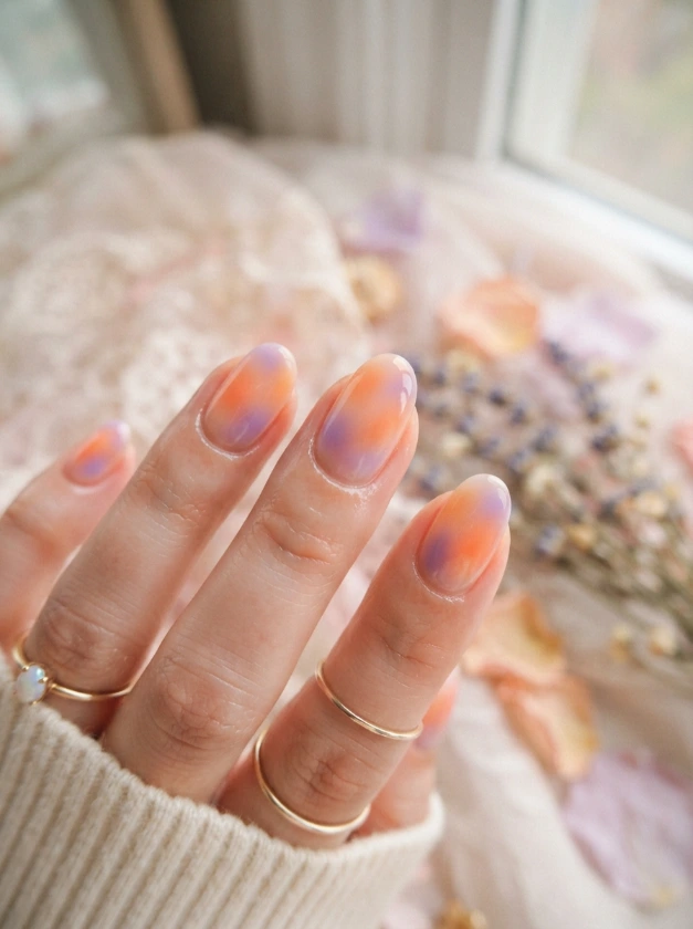 Cute Halloween Aura Nails