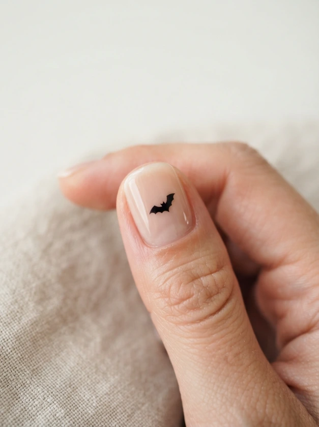 Minimalist Halloween Nail Designs